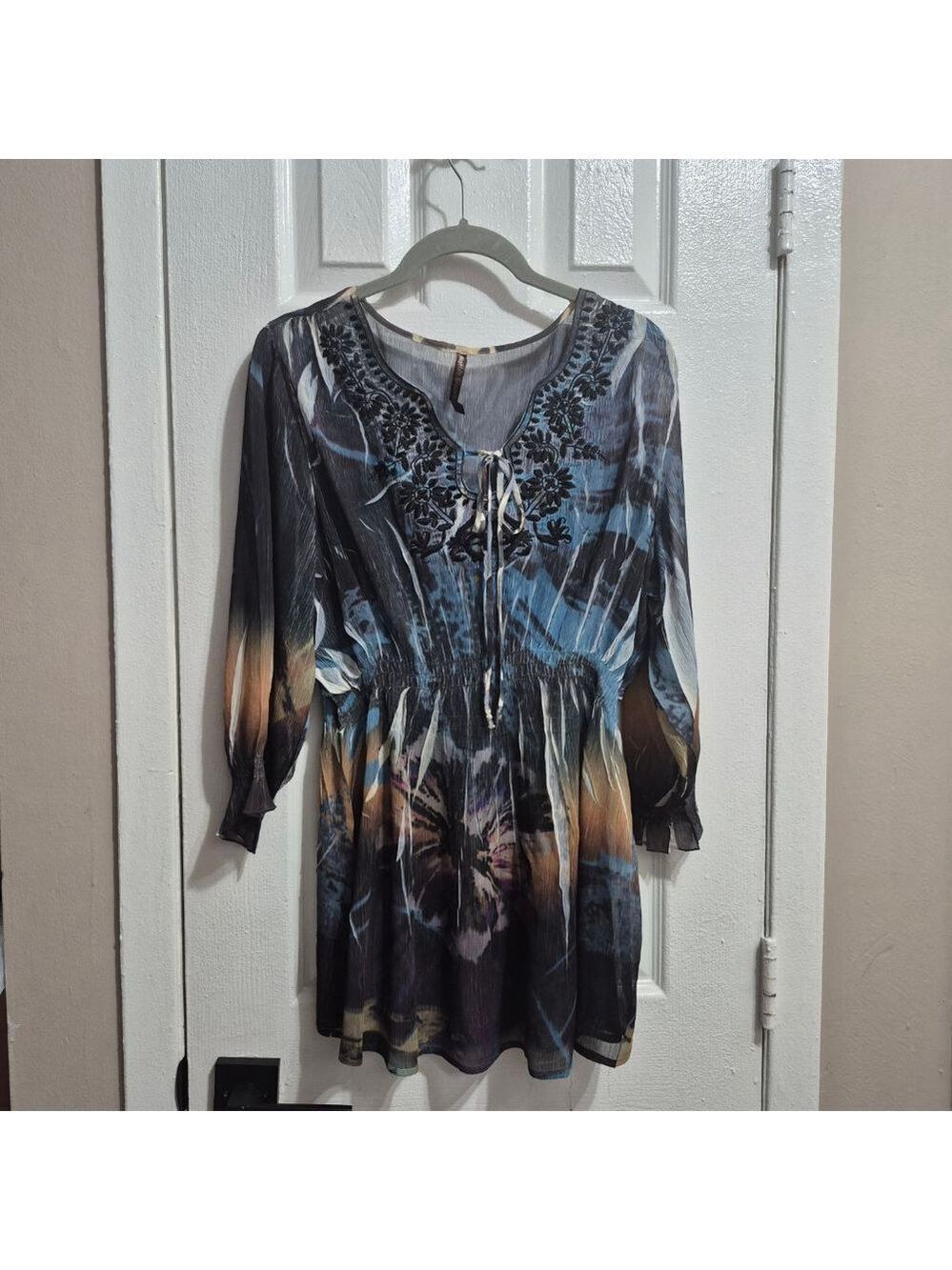 Mushhka by Sienna Rose, Inc Blue Black Tunic M